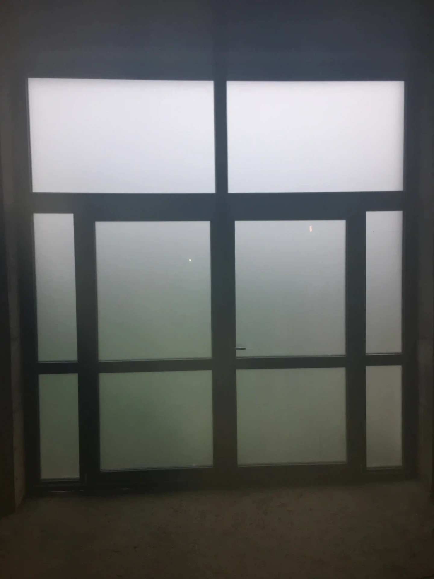 rc fermelec facade entree fixe double porte vitree interieur