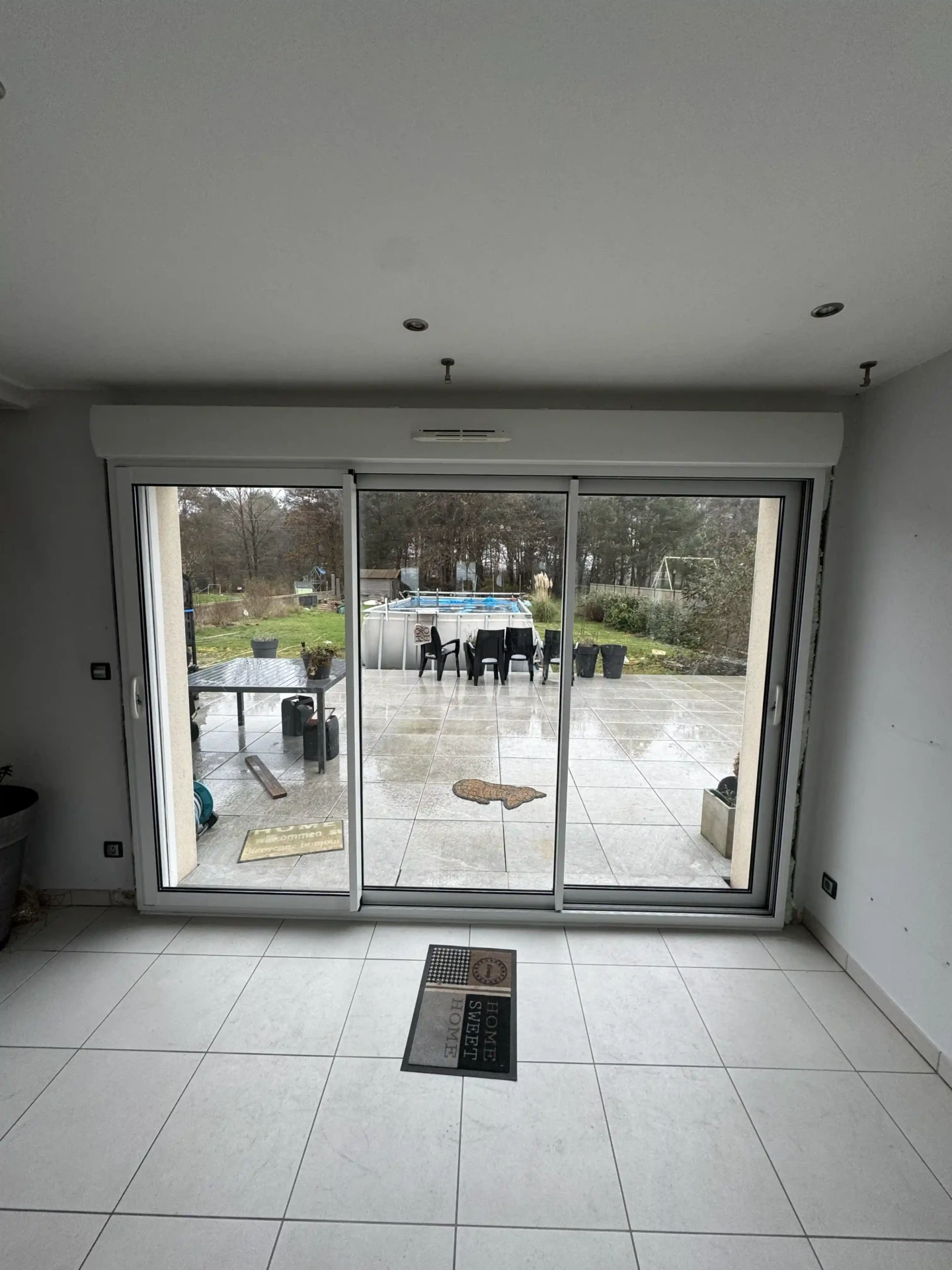 rc fermelec maison baie vitree acces jardin