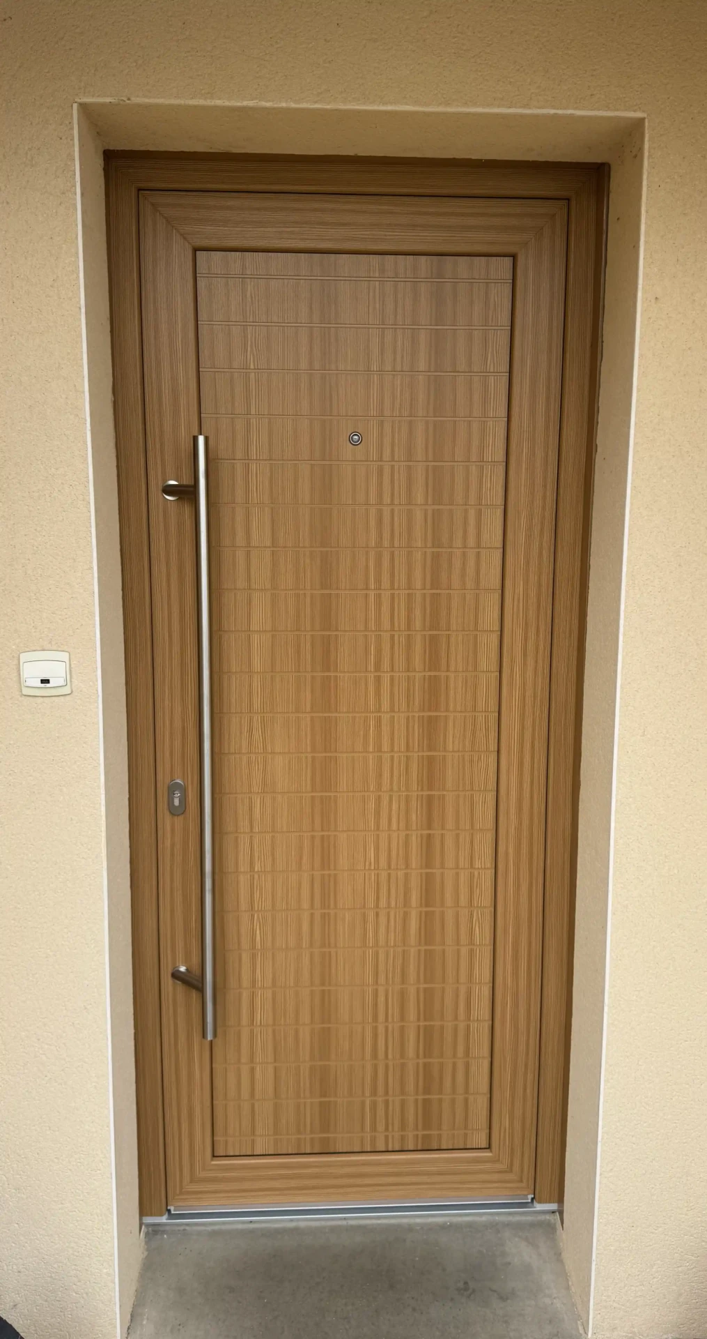 rc fermelec porte entrée effet bois