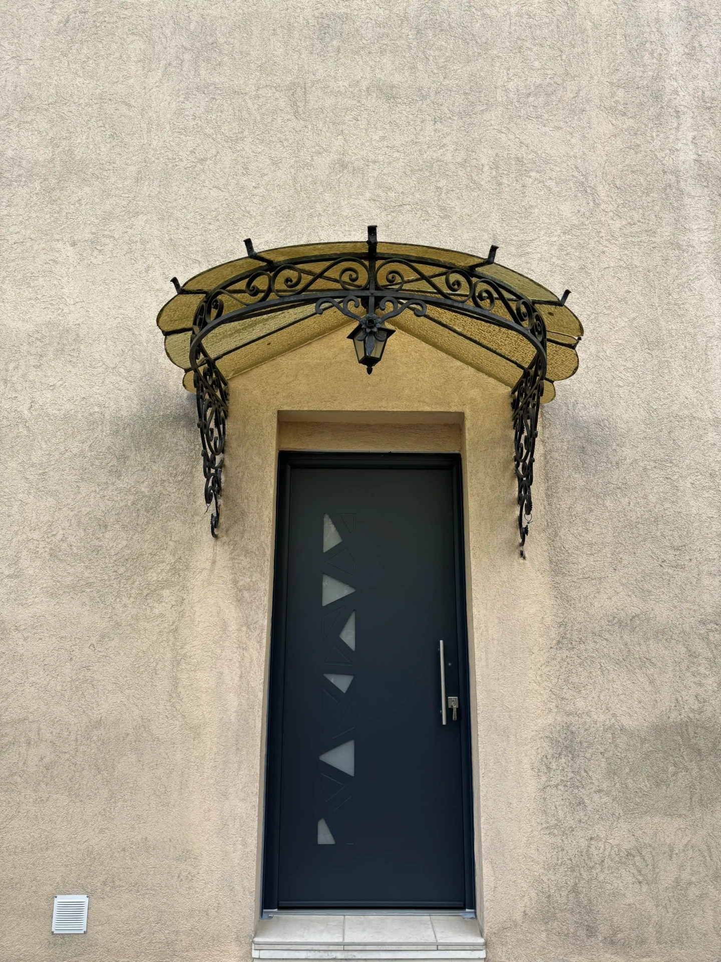 rc fermelec porte entree motif vitree
