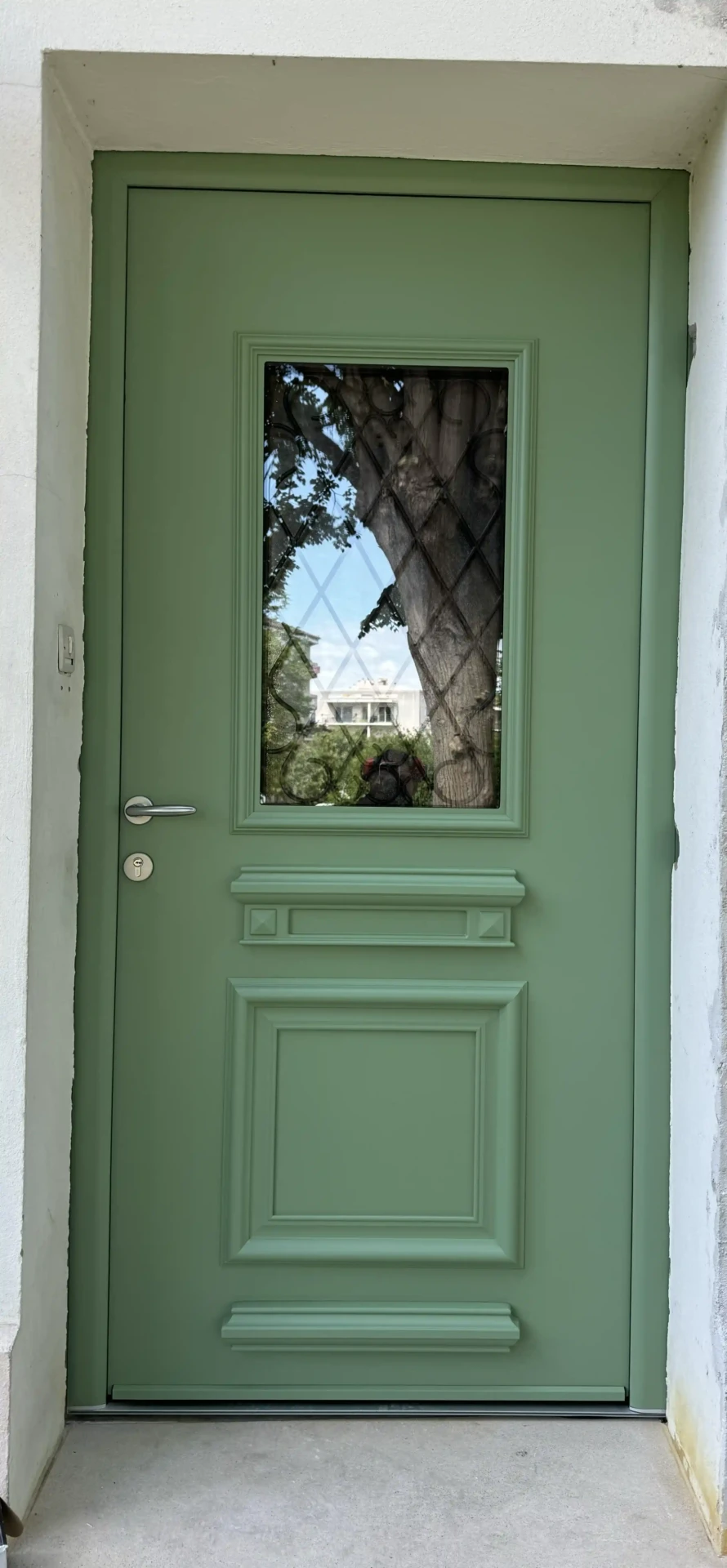 rc fermelec porte entree verte exterieur